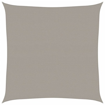 Pânză parasolar, gri deschis, 5x5 m, pătrat, 160 g/m², HDPE - Img 2