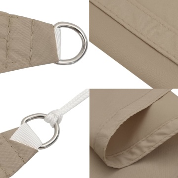 Pânză parasolar gri taupe 2,5x5m țesătură oxford dreptunghiular - Img 6