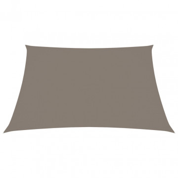 Pânză parasolar, gri taupe, 3,6x3,6 m, țesătură oxford, pătrat - Img 2