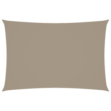 Pânză parasolar gri taupe 3x5 m țesătură oxford dreptunghiular - Img 2