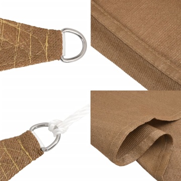 Pânză parasolar, taupe, 2x5 m, HDPE, 160 g/m² - Img 7