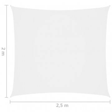 Parasolar, alb, 2x2,5 m, țesătură oxford, dreptunghiular - Img 5