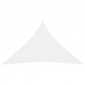 Parasolar, alb, 4x5x5 m, țesătură oxford, triunghiular - Img 3
