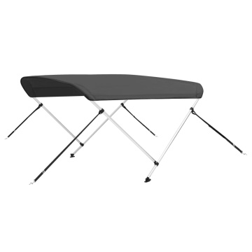 Parasolar barcă Bimini cu 2 arcuri, antracit, 180x150x110 cm - Img 2