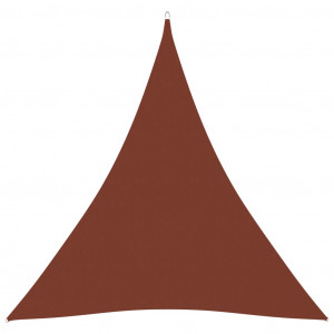 Parasolar cărămiziu 4,5x4,5x4,5 m țesătură oxford triunghiular - Img 1