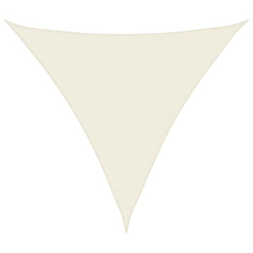 Parasolar, crem, 4,5x4,5x4,5 m, țesătură oxford, triunghiular - Img 2