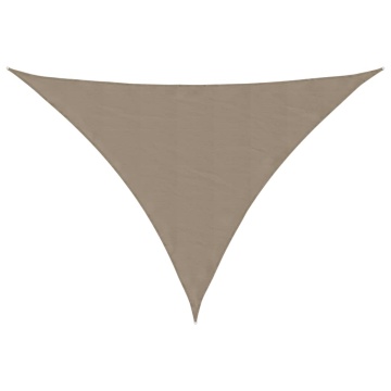 Parasolar, gri taupe, 3x4x5 m, țesătură oxford, triunghiular - Img 2