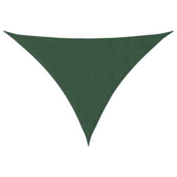 Parasolar, verde închis, 3x4x5 m, țesătură oxford, triunghiular - Img 2