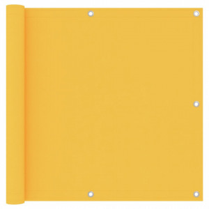 Paravan de balcon, galben, 90 x 600 cm, țesătură oxford - Img 1