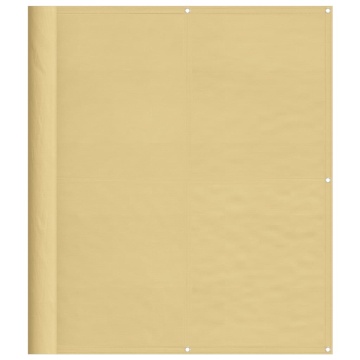 Paravan de balcon, nisipiu, 120x500 cm, 100% poliester oxford - Img 2