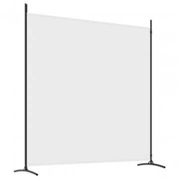 Paravan de cameră cu 2 panouri, alb, 348x180 cm - Img 5