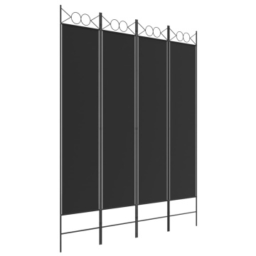 Paravan de cameră cu 3 panouri, 160x200 cm, textil - Img 2