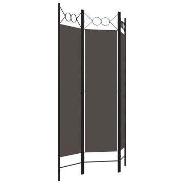 Paravan de cameră cu 3 panouri, antracit, 120 x 180 cm - Img 3