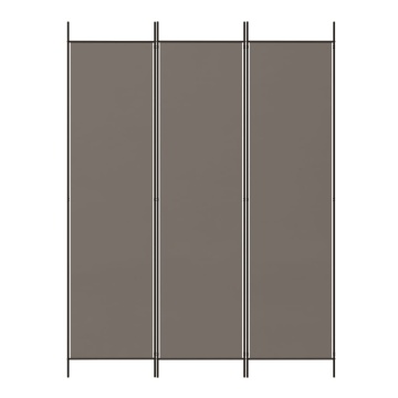 Paravan de cameră cu 3 panouri, antracit, 150x200 cm, textil - Img 3