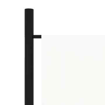 Paravan de cameră cu 4 panouri, alb, 200 x 180 cm - Img 6