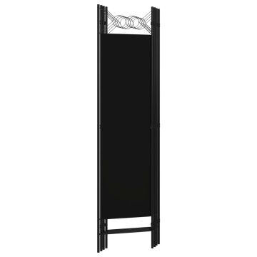 Paravan de cameră cu 4 panouri, negru, 160 x 180 cm - Img 4