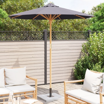 Paravan de Grădină Gri Întunecat 217x230 cm din Bambus - Img 3