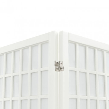 Paravan pliabil de cameră 3 panouri alb 120x170 cm stil japonez - Img 4