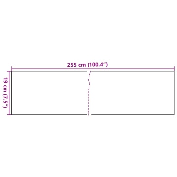Paravane pentru balcon, 10 buc., alb, 255x19 cm, poliratan - Img 8