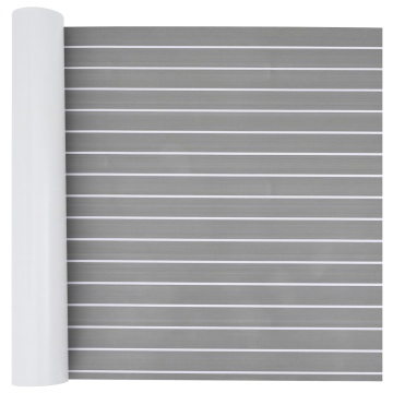 Pardoseala autoadezivă gri deschis & alb 240x90 cm EVA Foam - Img 2