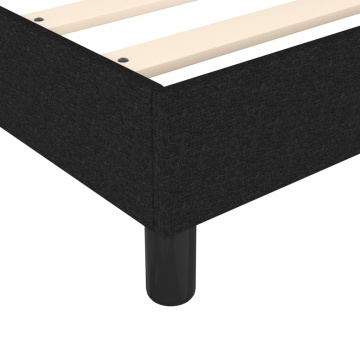 Pat box spring cu saltea, negru, 90x200 cm, textil - Img 6