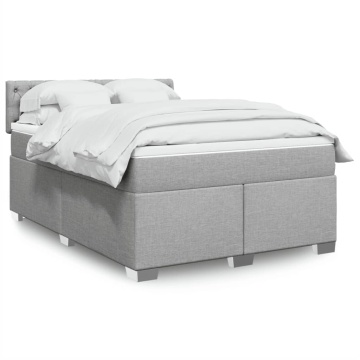 Pat continental, gri deschis, 140x200 cm, material textil - Img 1