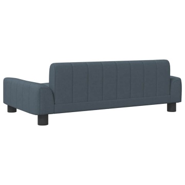 Pat de câini, gri închis, 90x53x30 cm, material textil - Img 7