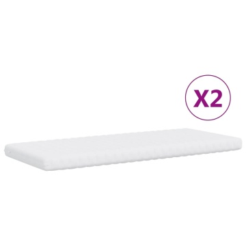 Pat de zi cu extensie și saltele gri deschis 100x200 cm catifea - Img 5