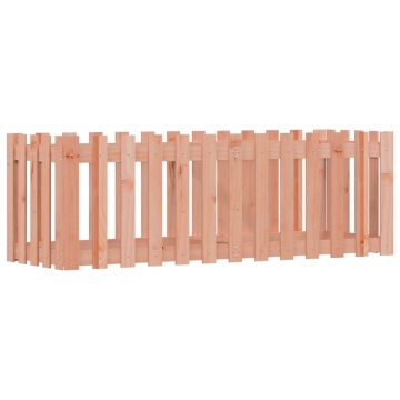 Pat înălțat grădină cu design gard 150x50x50 cm lemn douglas - Img 2