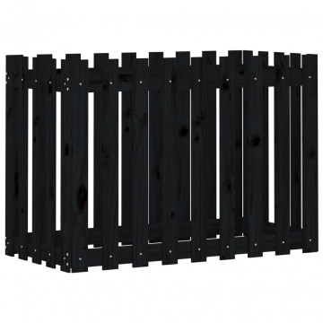 Pat înălțat grădină design gard 100x50x70 cm lemn de pin tratat - Img 4