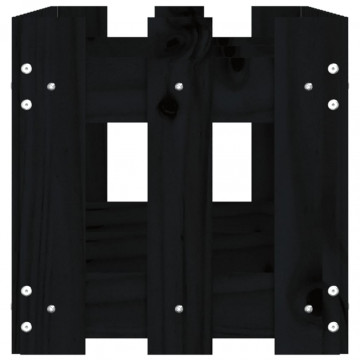 Pat înălțat grădină design gard 150x30x30 cm lemn de pin tratat - Img 5