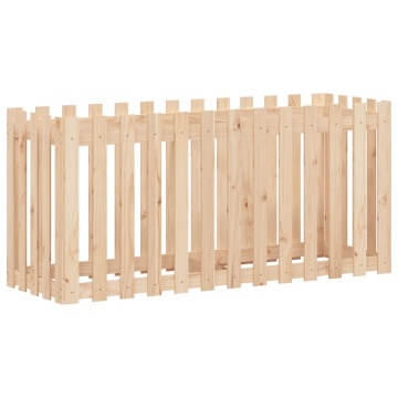 Pat înălțat grădină design gard 150x50x70 cm lemn impregnat pin - Img 4