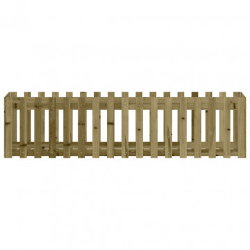 Pat înălțat grădină design gard 200x50x50 cm lemn impregnat pin - Img 8