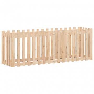 Pat înălțat grădină design gard 200x50x70 cm lemn impregnat pin - Img 4