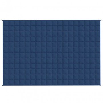 Pătură anti-stres, albastru, 122x183 cm, 9 kg, material textil - Img 3