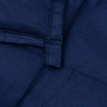 Pătură anti-stres, albastru, 135x200 cm, 10 kg, textil - Img 6