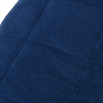 Pătură anti-stres, albastru, 137x200 cm, 6 kg, material textil - Img 4