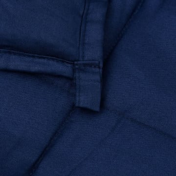 Pătură cu greutăți, albastru, 138x200 cm, 6 kg, material textil - Img 6