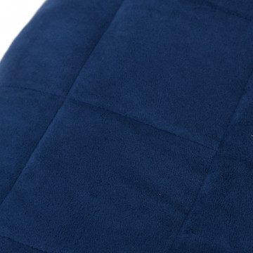 Pătură cu greutăți, albastru, 220x235 cm, 11 kg, textil - Img 4