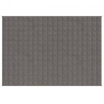 Pătură cu greutăți, gri, 150x200 cm, 11 kg, material textil - Img 2