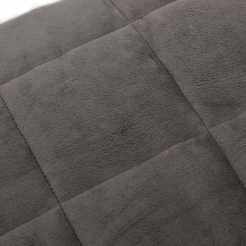 Pătură cu greutăți, gri, 200x200 cm, 13 kg, material textil - Img 4