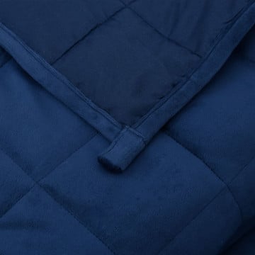 Pătură grea, albastru, 200x230 cm, 9 kg, material textil - Img 6