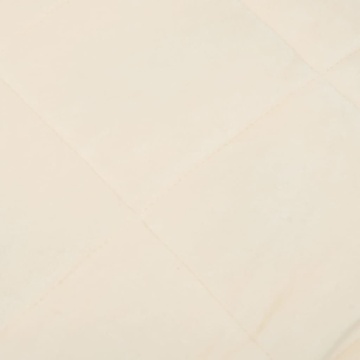 Pătură grea, crem deschis, 220x240 cm, 11 kg, material textil - Img 4