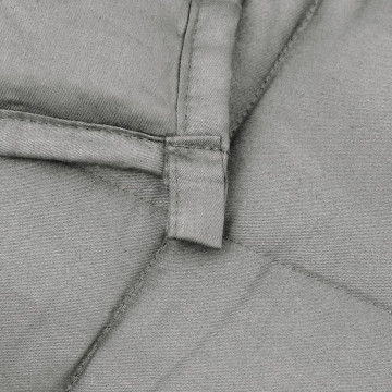 Pătură grea, gri, 137x200 cm, 6 kg, material textil - Img 6