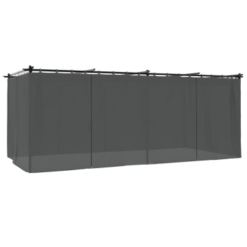 Pavilion cu draperii, antracit, 6x3 m, oțel - Img 5