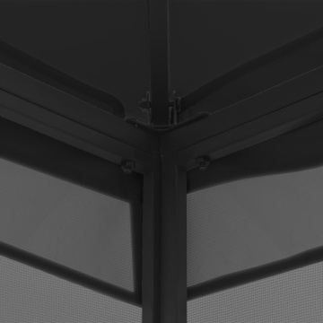 Pavilion cu plase, antracit, 300 x 400 x 265 cm - Img 6