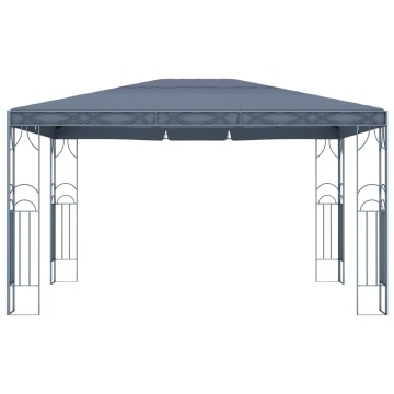 Pavilion cu șir de lumini LED, antracit, 400x300 cm - Img 4