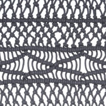 Perdea macrame, antracit, 140 x 240 cm, bumbac - Img 4