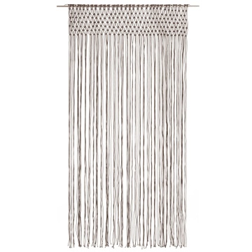 Perdea macrame, gri taupe,140 x 240 cm, bumbac - Img 2