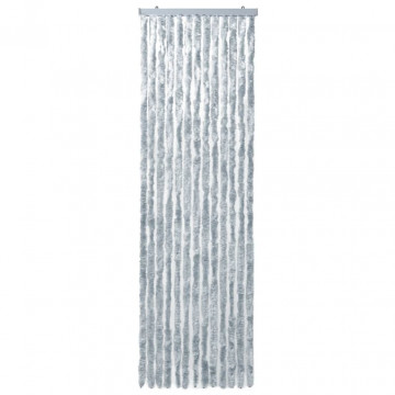 Perdea pentru insecte, alb și gri, 56x185 cm, Chenille - Img 3